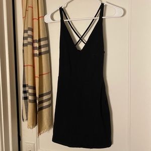 Black Backless Dress